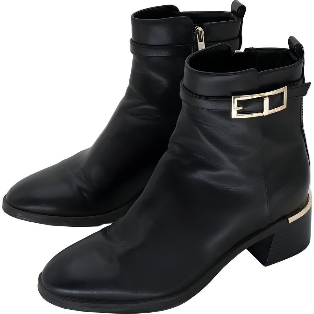 Calvin Klein Women's Jallis Black Ankle Boots Size 8 M - Picture 2 of 6